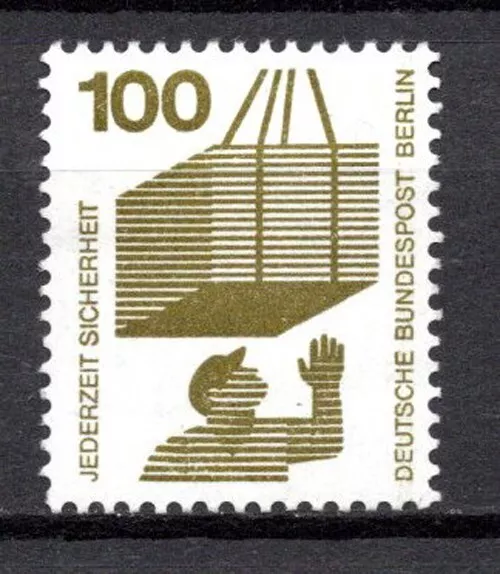 Berlin Postfrisch  MiNr. 410  mit Zählnummer   "Unfallverhütung"  (M85)
