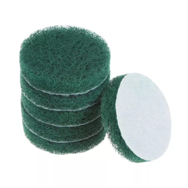 6pcs Drill Power Brush 3 inch Tile Scrubber Scouring Pads 180-240 Grit