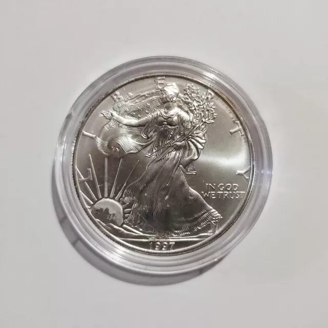 1 oz 1997 US Mint American Silver Eagle ASE .999 Fine Silver Bullion Coin USA