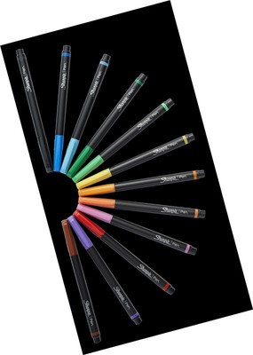 Sharpie Art Pens, Fine Point, Assorted Colors, Hard Case, 12 Pack (1982057) 3