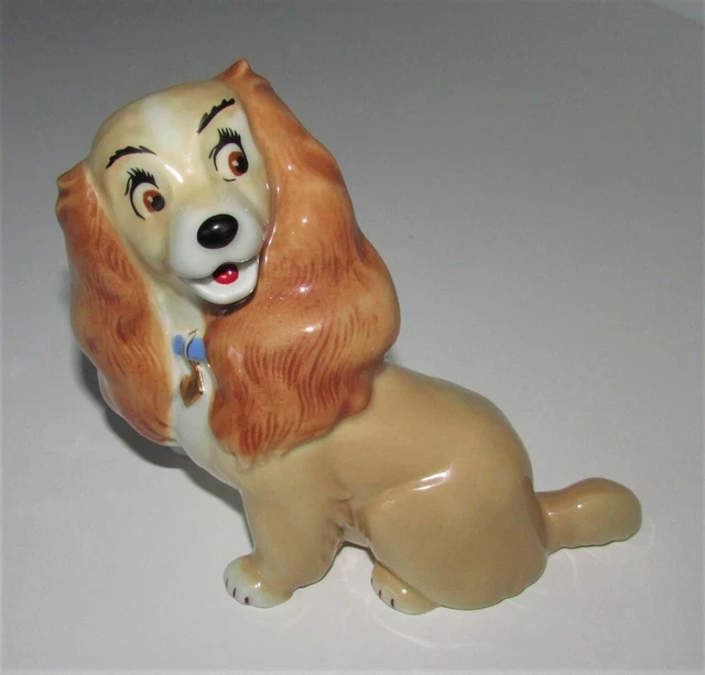 Vintage Wade Walt Disney Lady Dog Figure Figurine Blow-Up Edition 1961-1965