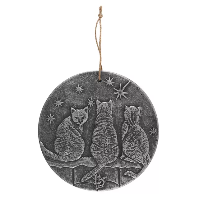 Wish Upon A Star' Silver Terracotta Plaque by Lisa Parker Celestial Art