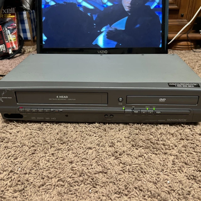 MAGNAVOX DVD/VCR COMBO Unit 4HEAD HIFI VHS Recorder MWD2205 Gray