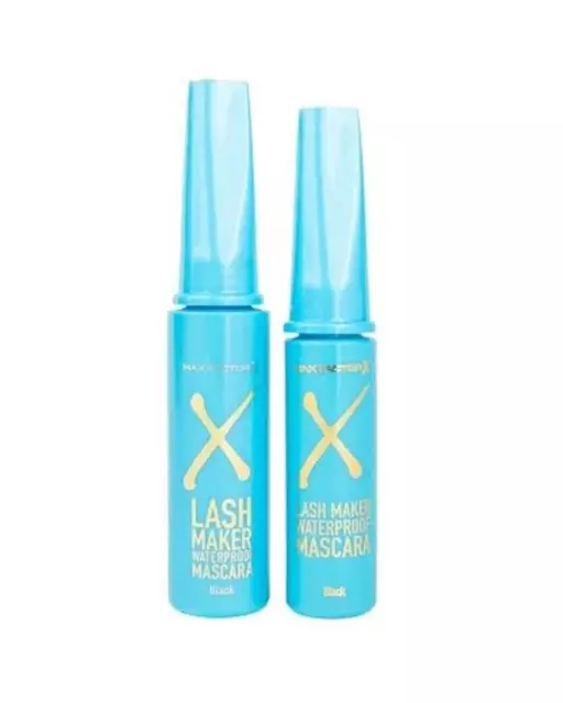 Max Factor Lash Maker Mascara Black Waterproof x2 Regular size + Mini size