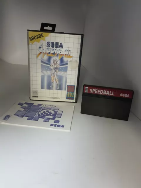 Image Fonctionne Speedball Sega Master Système Cib Testé Complet #G73