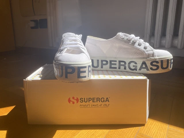 SCARPE DONNA SUPERGA numero 36 causa numero piccolo usate 2 volte