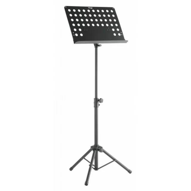 Stagg MUS-C5 T - Pupitre d'orchestre ''basic'', avec tablette métallique perfor