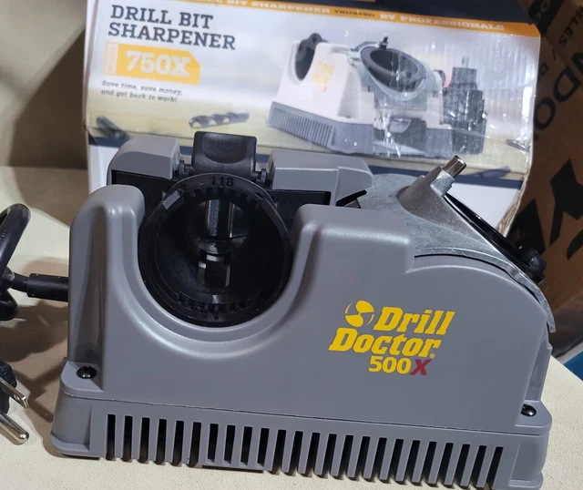 Afilador de brocas Drill Doctor DD750X 750X para acero de alta velocidad, mampostería, c...