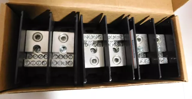 Mersen Power Distribution Block MPDB67632 New Lot of 3  250A 600V 2 phase