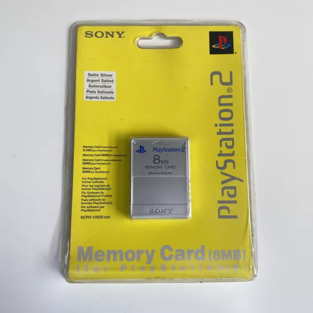 Official OEM Sony Playstation 2 PS2 Memory Card 8MB Magic Gate