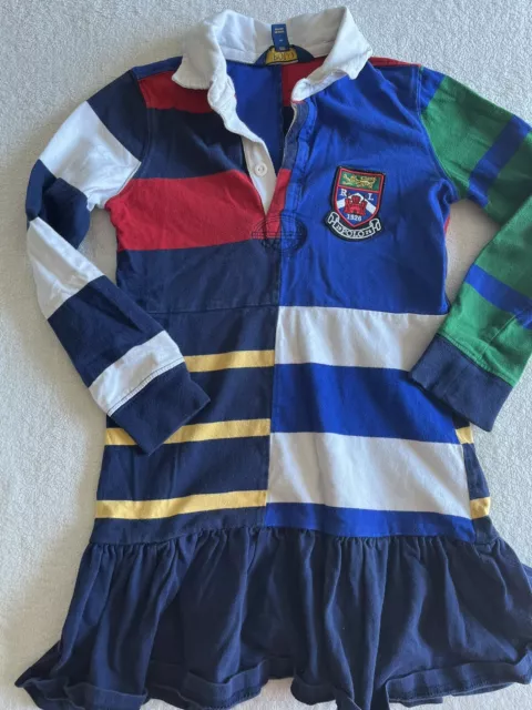 Ralph Lauren Striped Rugby Dress Girls 5T