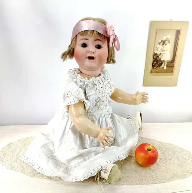 Alt Beck Gottschalck Porzellankopf Puppe 1361 groß 60 cm aus 1912 Charakter Baby