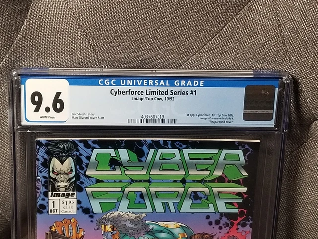 Cyberforce Limited Series #1 CGC 9.6 IMAGE COMICS New Grade Coupon #0 2