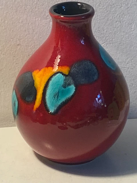 Poole Pottery Volcano Ball Bud Vase