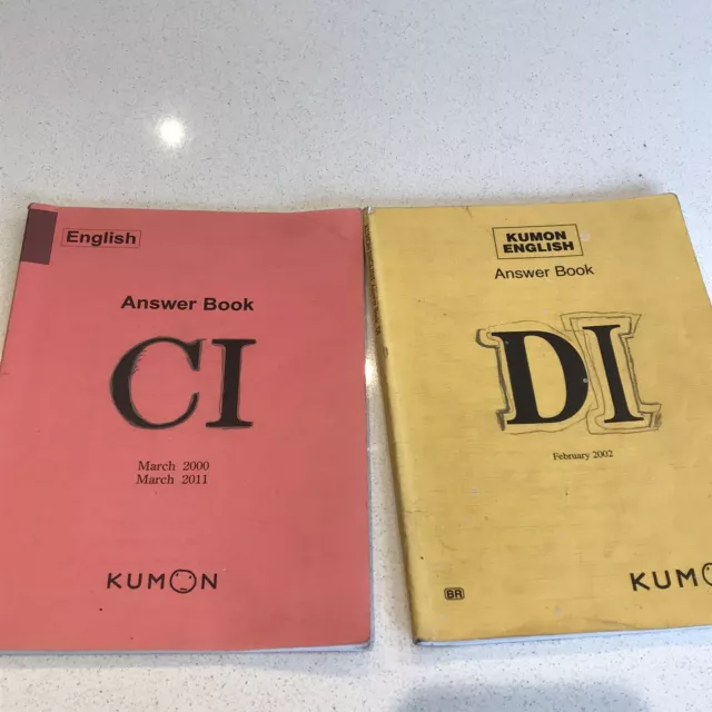 Kumon english answer books levels ci di mathematics 5 00 picclick uk