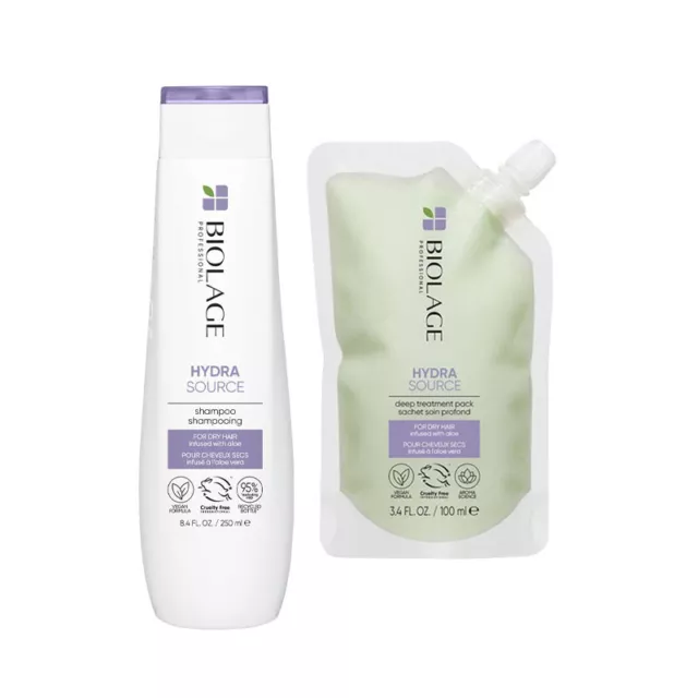 BIOLAGE Kit Hydrasource shampoo 250ml + Pack Deep Treatment 100ml