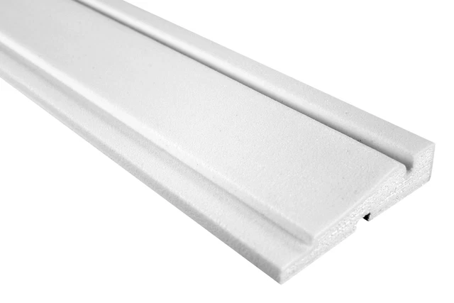 2 metri listello facciata facciata casa decorazione stucco antiurto 145x35 mm MC123
