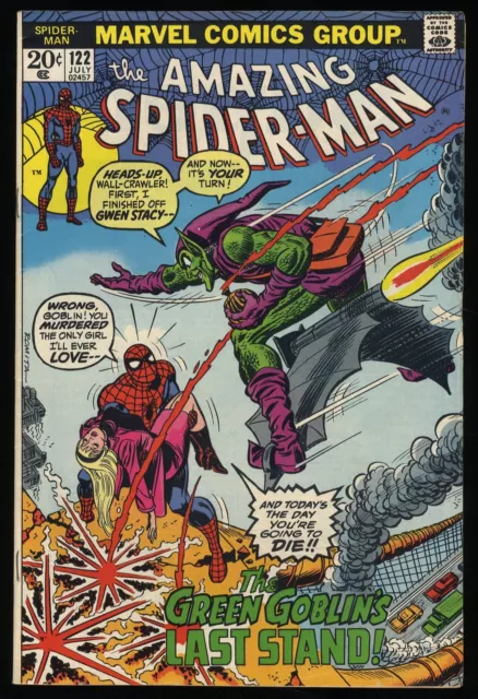 Amazing Spider-Man #122 FN+ 6.5 Death of the Green Goblin!  Marvel 1973