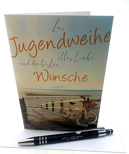 Edition Seidel Premium Jugendweihe-Karte Im Quadrat-Format – Hochwertige Klappkarte Mit Umschlag (14,5x14,5 Cm)