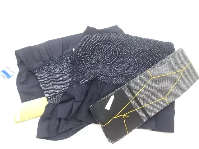 11127# Japanese Kimono / Unused Heko Obi / Set Of 3