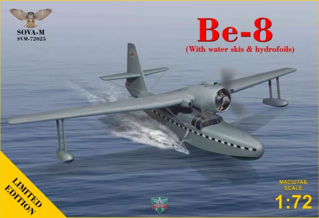 Modelsvit SVM-72025 - 1:72 Be-8  amphibian aircraft (with waterskis &hydrofoils)