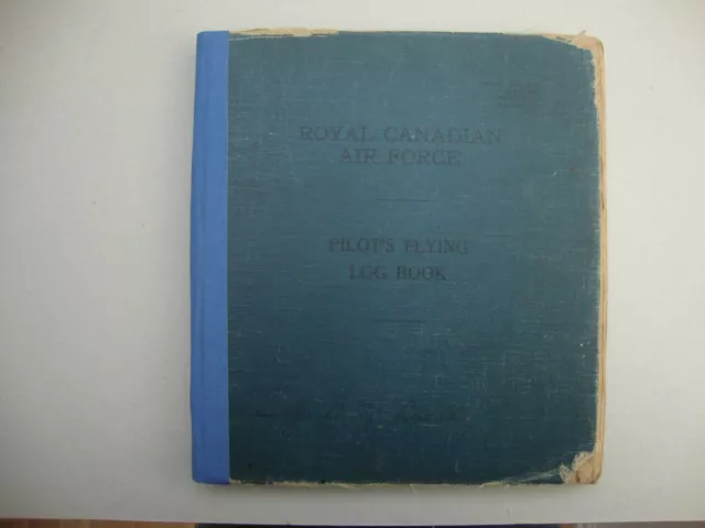 WW2 Royal Canadian (Bomber Command) Flying Logbook to POW