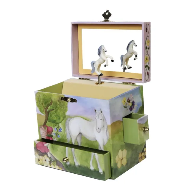 Enchantmints Fairy Horse Trinket Music Jewelry Box “Good ‘Ol Summertime”