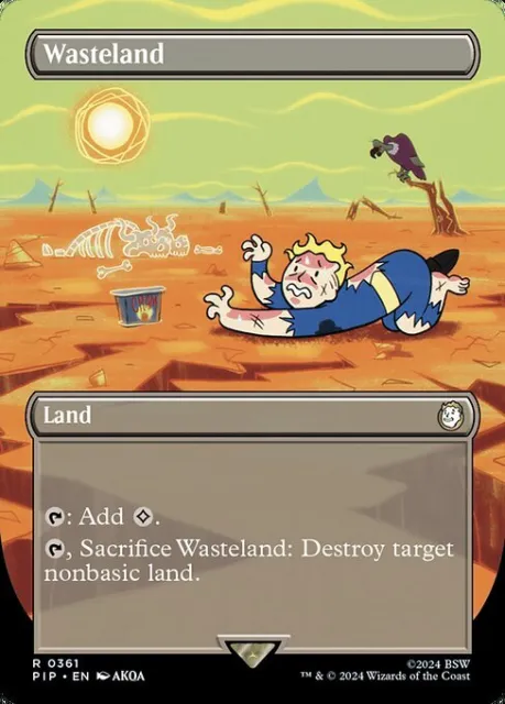 Mtg Wasteland 361 Exc - Lande Desolate - Pip - Magic