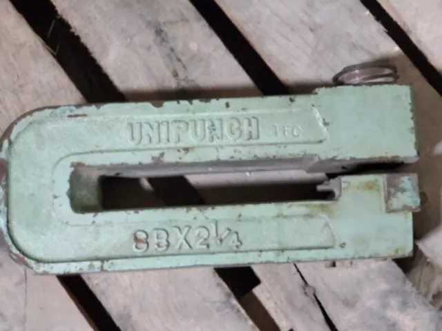 C FRAME PUNCH sheet metal hole press brake tool unit UNIPUNCH USA 8B 2 1/4