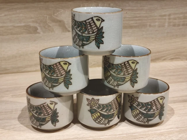 Grand Canevas Fait Main - Décor Oiseaux Et Paons Stylisés (46 X 63,5 Cm)