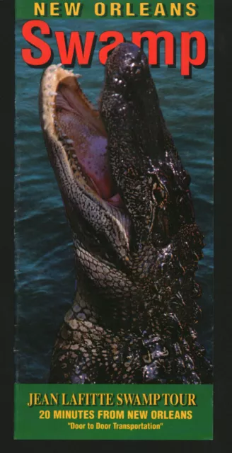 NEW ORLEANS SWAMP - Jean LaFitte Swamp Tour Brochure 1990s Louisiana ...