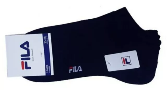 Set 12 Paia Pedalino Fantasmino Uomo 43/46 Nero Pariscarpa Fila 1709 Cotone