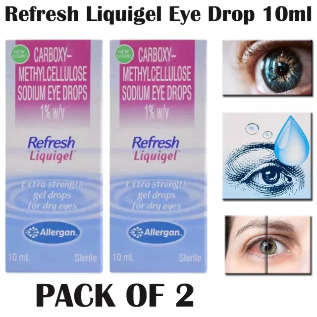 REFRESH LIQUIGEL Exp.2026 OFFICIAL 2 Pack 20 ml Lubricant Eye Gel FRESH FS