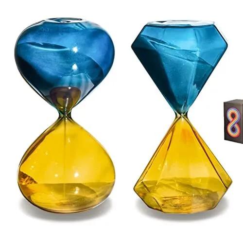 Hourglass Sand Timer Hour Glass with Sand 60 30 Minute & 60 Minutes Set of 2