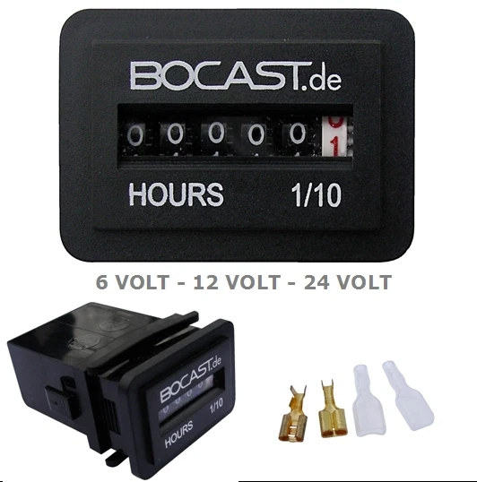 Zeituhr Einbau-uhr elektrisch 12-24 Volt für Traktor Schlepper o Zeituhr Einbau-uhr elektrisch 12-24 Volt für Traktor Schlepper o