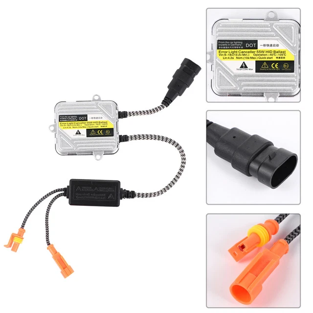 2 pz Stabilizzatore Auto 55W Lampadina Fari Anteriore Schaler Xeno