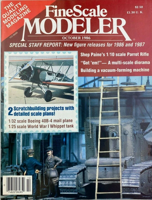 FINE SCALE MODELER Vintage Magazine OCT 1986 WWII Planes Cars WWI ...