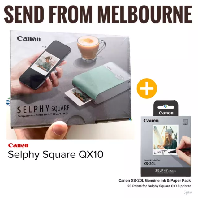  Canon SELPHY Square QX10 Portable Photo Printer, Wi