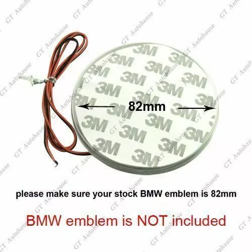 1x 82mm Emblem LED Bright Background Light For BMW 3 4 5 6 7 X M Z Series 3