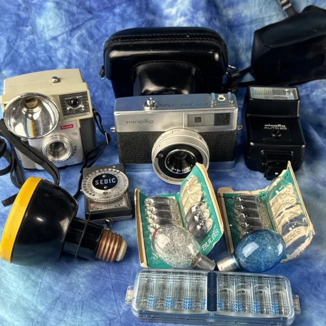 Varios equipos de cámara Minolta 126 Kodak