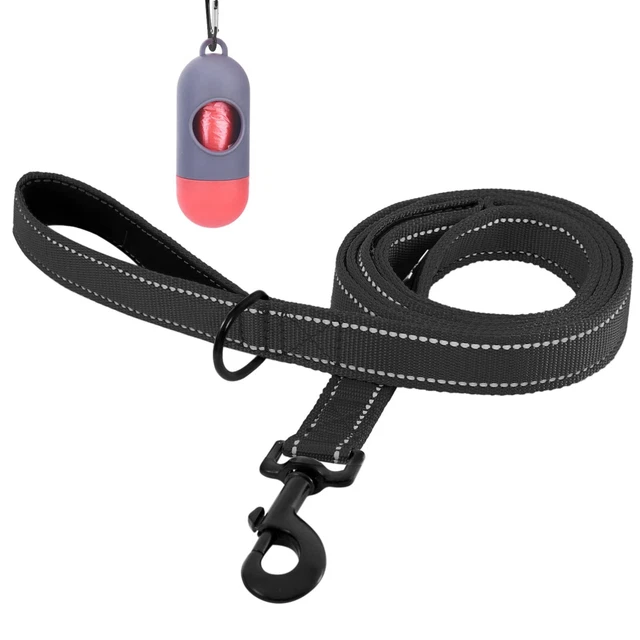 5ft Dog Leash, Heavy Duty Rope Leash with 2 Padded Handle – Pet Trainin...