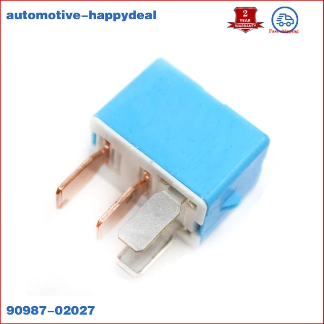 HONGYETAJA 2 Pack 4-Pin Multiple Use Relay 90987-02027 A/C Cooling Fan Relay for Toyota, Lexus, Scion