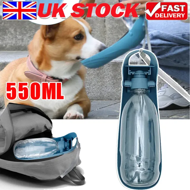 Large Pet Dog Water Bottle Drinking Cup Puppy Travel Outdoor Portable Dispenser