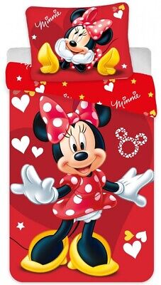 Disney Minnie Mouse Toddler/Baby Size Duvet Cover Set 100 x 135 cm 100% COTTON