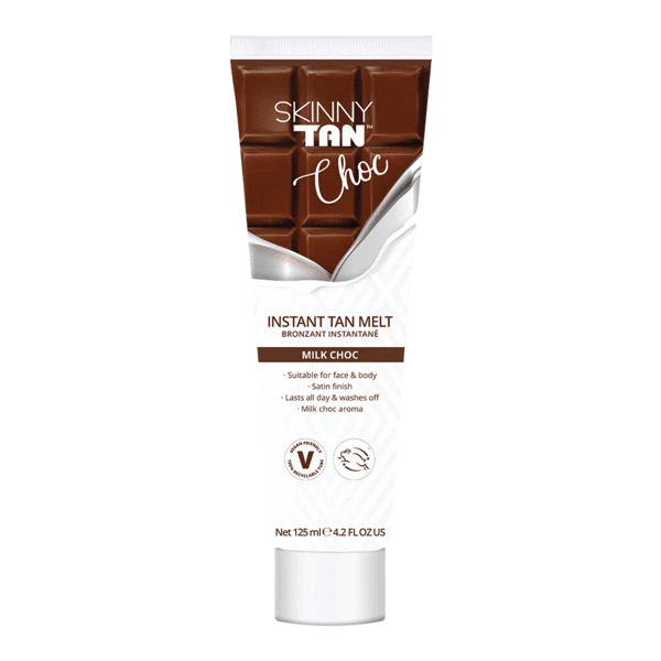 Delgado Bronceado Choc Instantáneo Bronceado Funso Leche Bronceada Choc125 ml Acabado Satinado Regalo