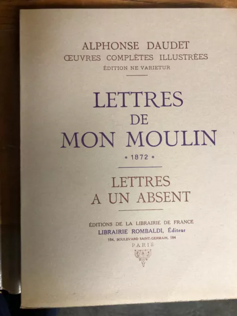 Alphonse Daudet - Œuvres Complètes Illustrées - 20 volumes - Librairie de France