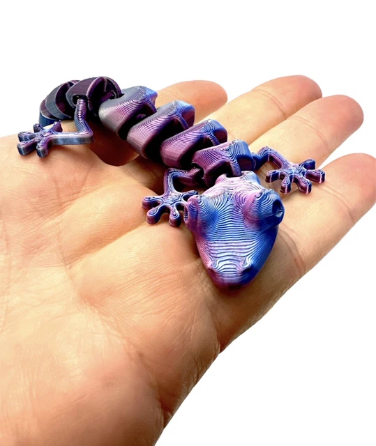 Lizard Sensory ARTICULATED FLEXI LIZARD Sensory Fidget Toy 3D Printed - Multibuy Offer ...