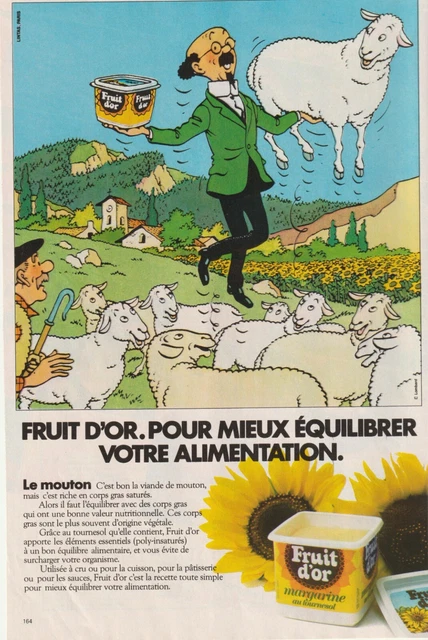 Poupée Tintin – Professeur Tournesol, 60 Cm, Promotionnelle Fruit D'Or, Le Lombard 1985