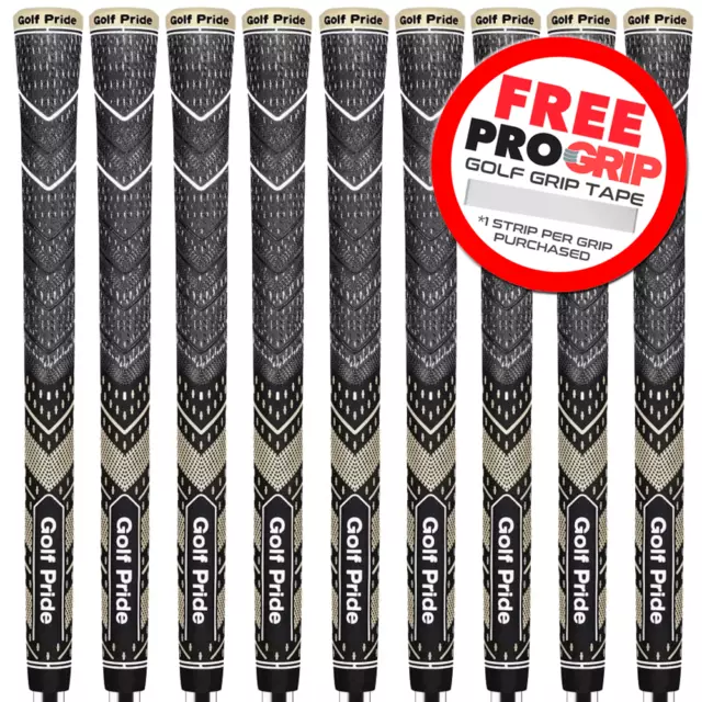 Golf Pride Multi Compound Team Mittelgrösse Golfgriffe X 13 - Schwarz/Gold