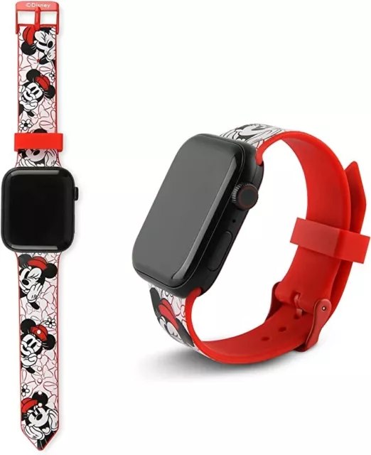 Minnie Mouse Wrist Band for Apple Watch 1 thru 7 Fits 38/40mm Disney by IJOY 2